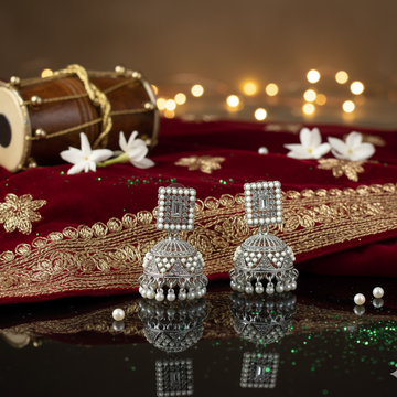 Pearl Mist Jhumka